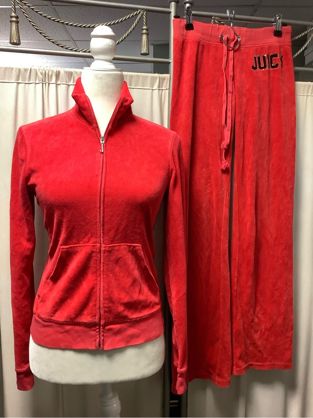 Juicy Couture Velour Pants26 x 31 XSP Terry Zip-Up Jacket S